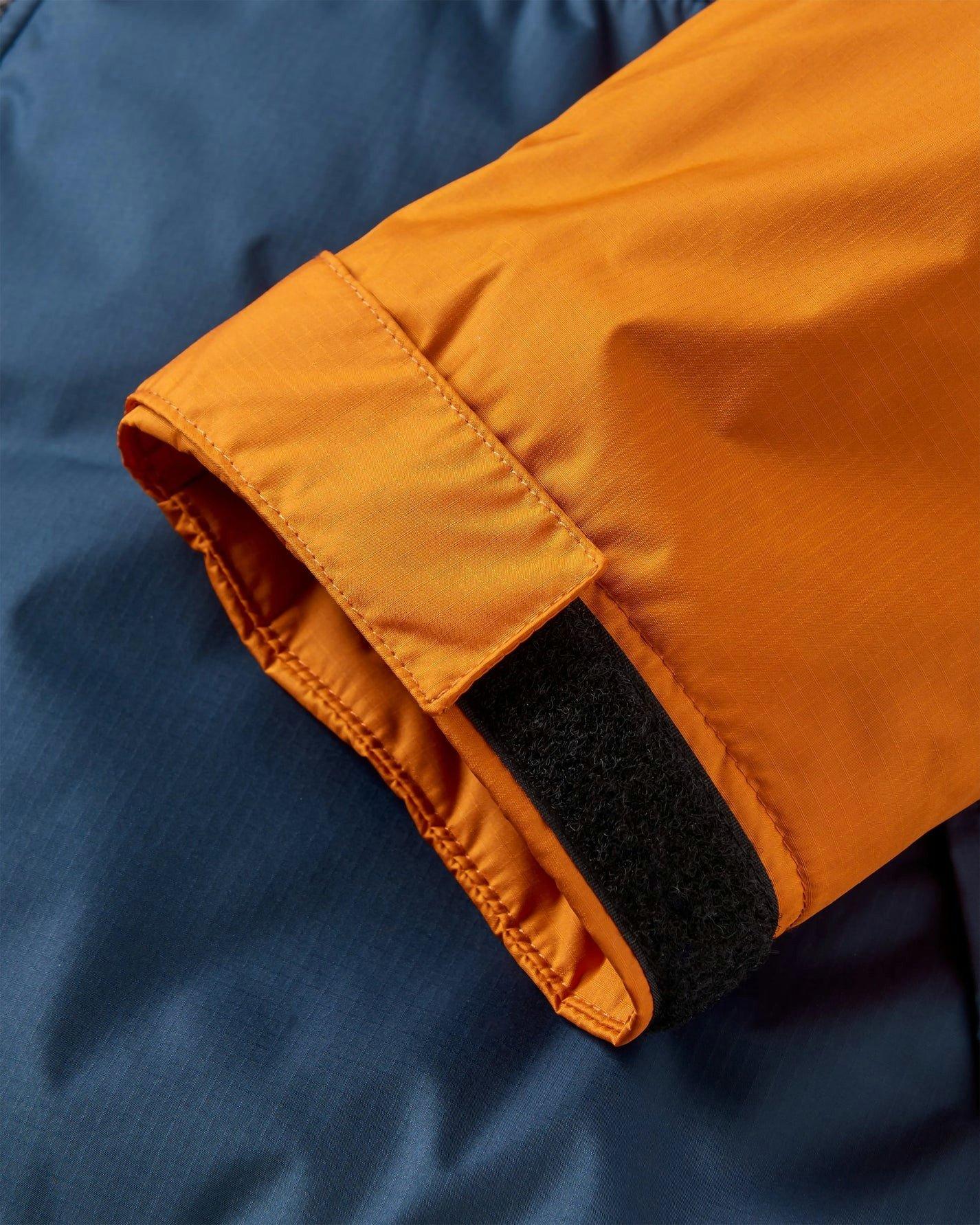 Unisex Waves Sherpa Lined Changing Robe - Orange/Blue