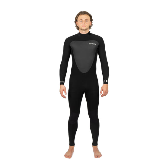 Men's Response 5/3mm Steamer Wetsuit - Black