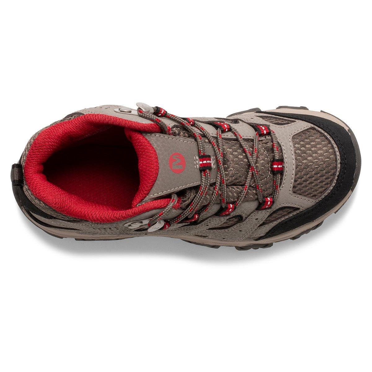Kid's Moab 3 Mid Waterproof - Boulder/Red