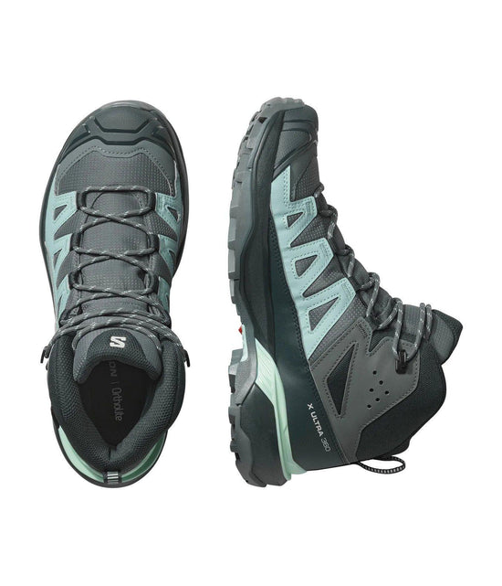 Women's X Ultra 360 Mid GORE-TEX Hiking Boots - Grey/ Blue