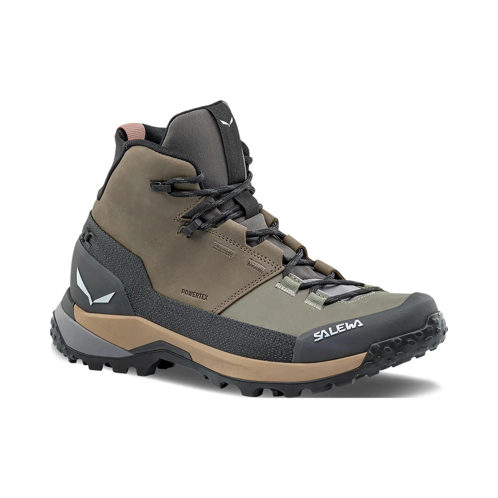 Salewa Women's Puez Leather Mid PTX Hiking Boots - Brown | Tiso