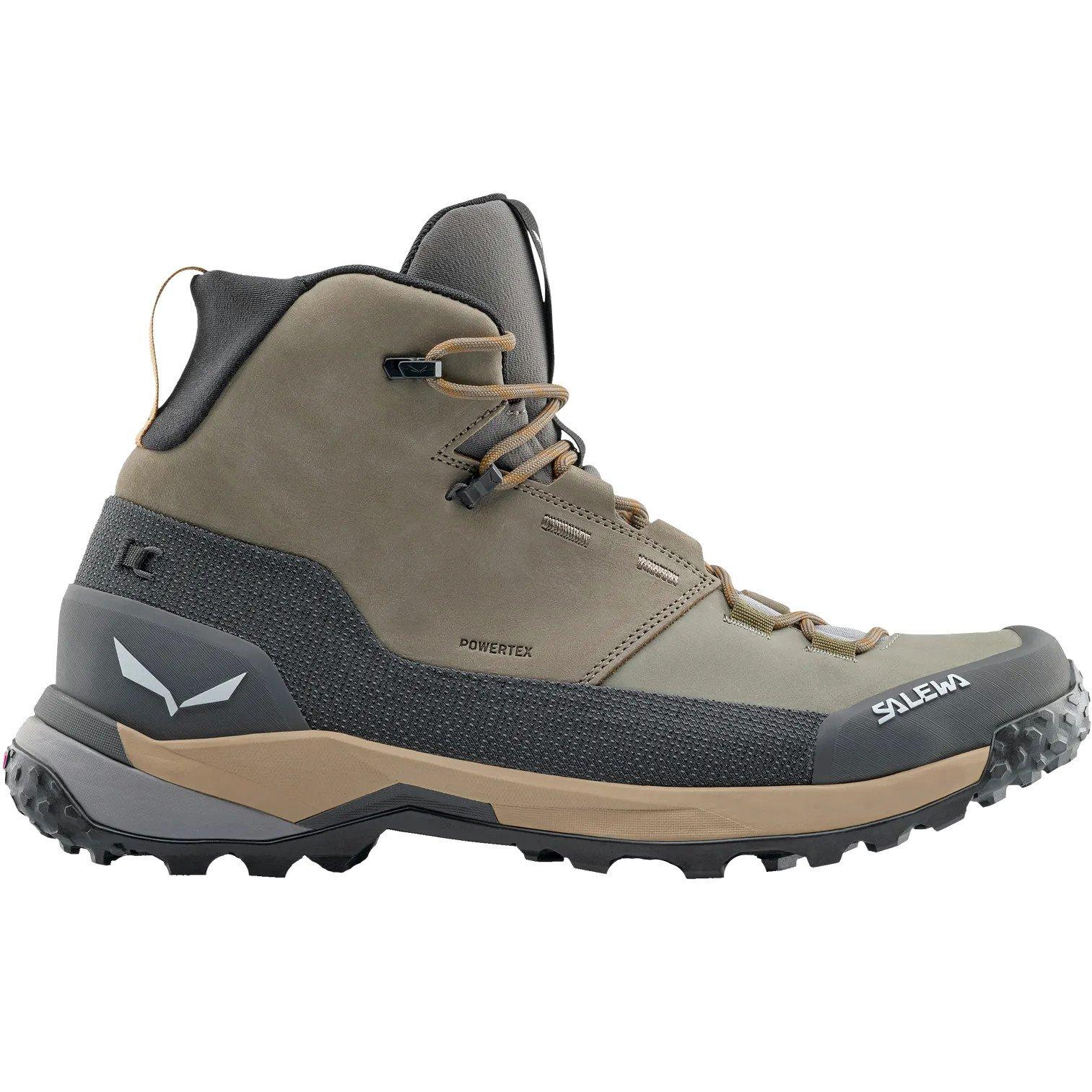 Salewa Men's Puez Leather Mid PTX Hiking Boots - Brown | Tiso