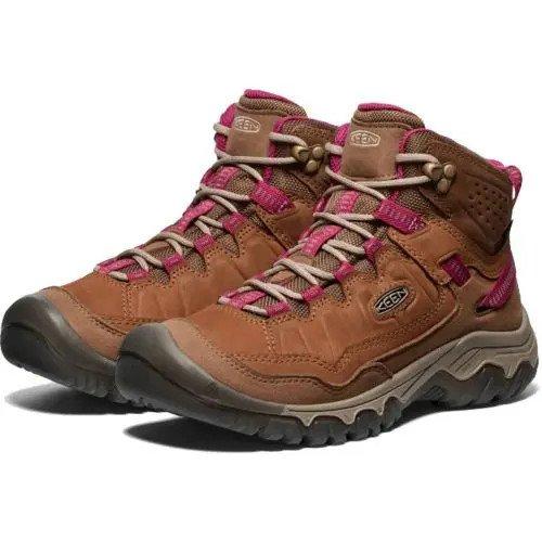 Women's Targhee IV Waterproof Hiking Boots- Brown/Pink