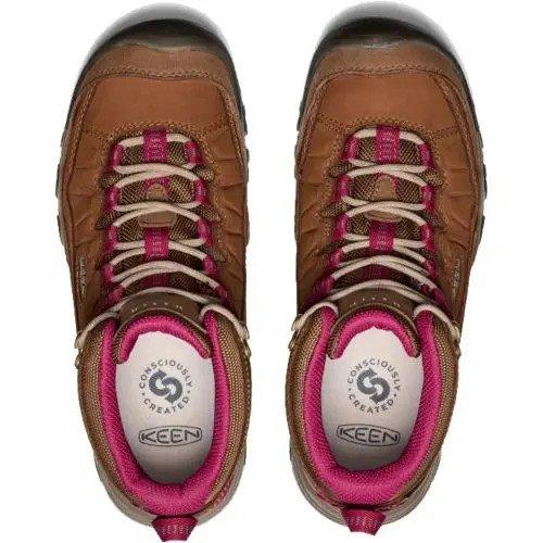 Women's Targhee IV Waterproof Hiking Boots- Brown/Pink
