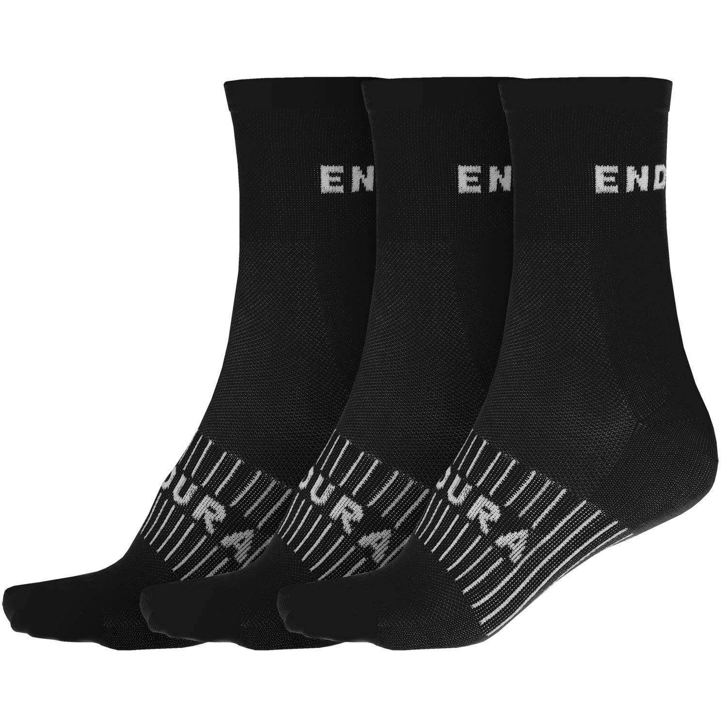 Men's Coolmax Race Sock Triple Pack - Black