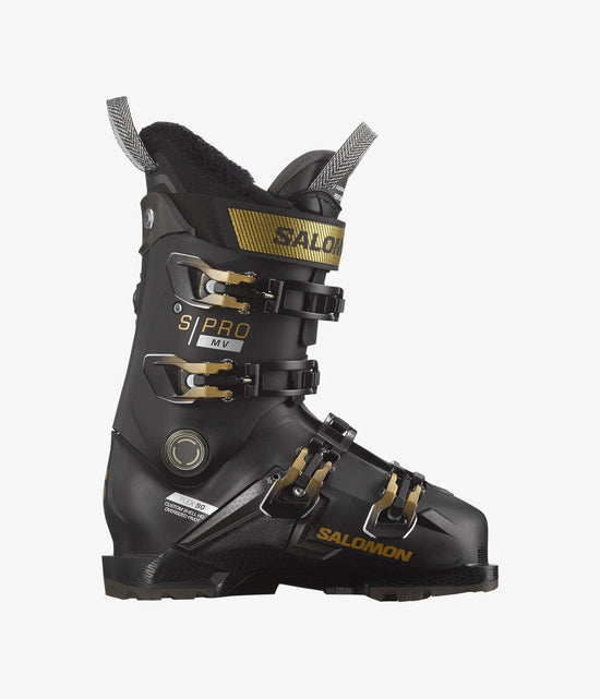 Women's S/Pro Medium Volume (MV) 90 Ski Boots - Black/Gold
