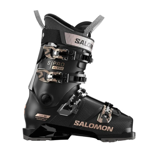 Women's S/Pro Alpha 90 Ski Boots - Black / Rose Gold