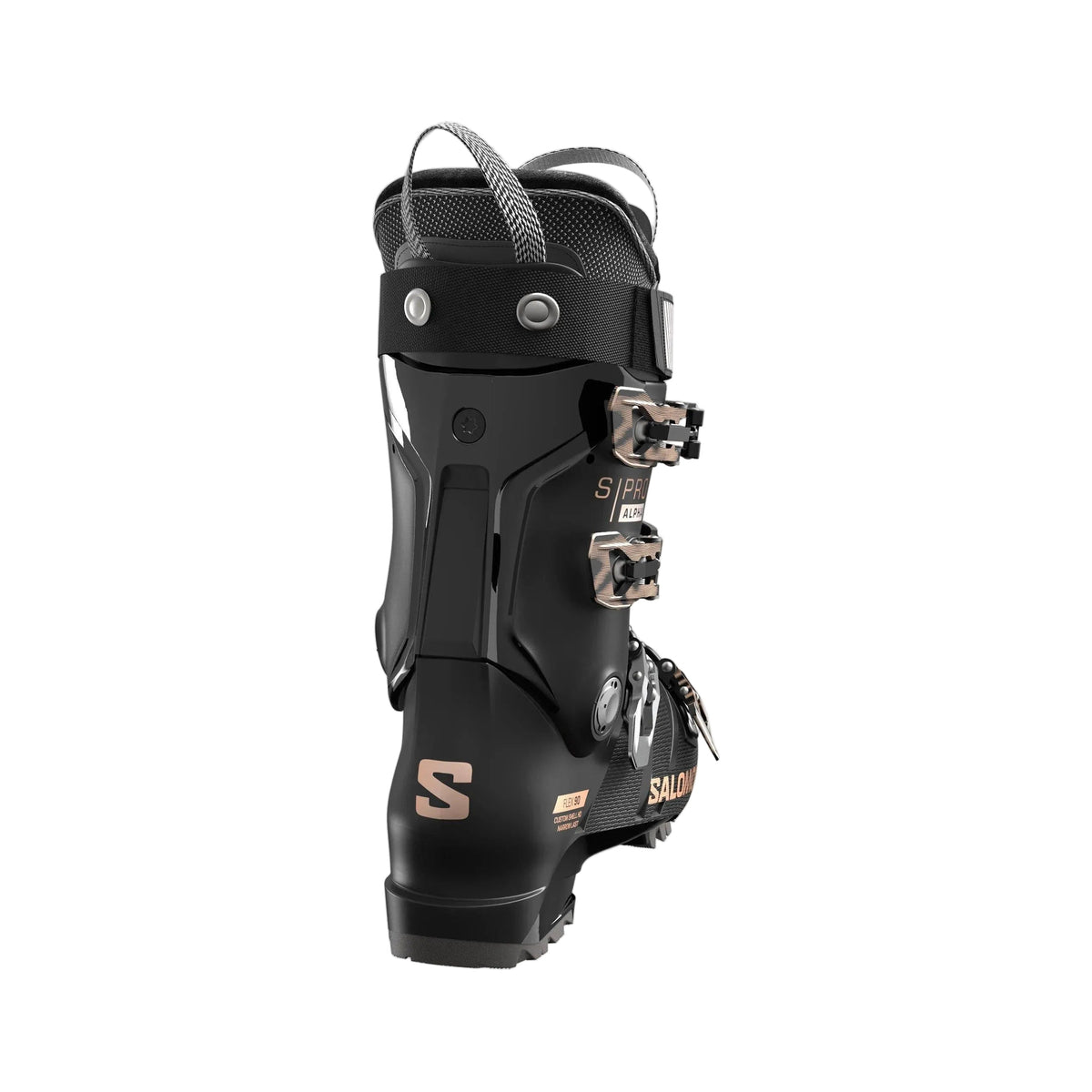 Women's S/Pro Alpha 90 Ski Boots - Black / Rose Gold