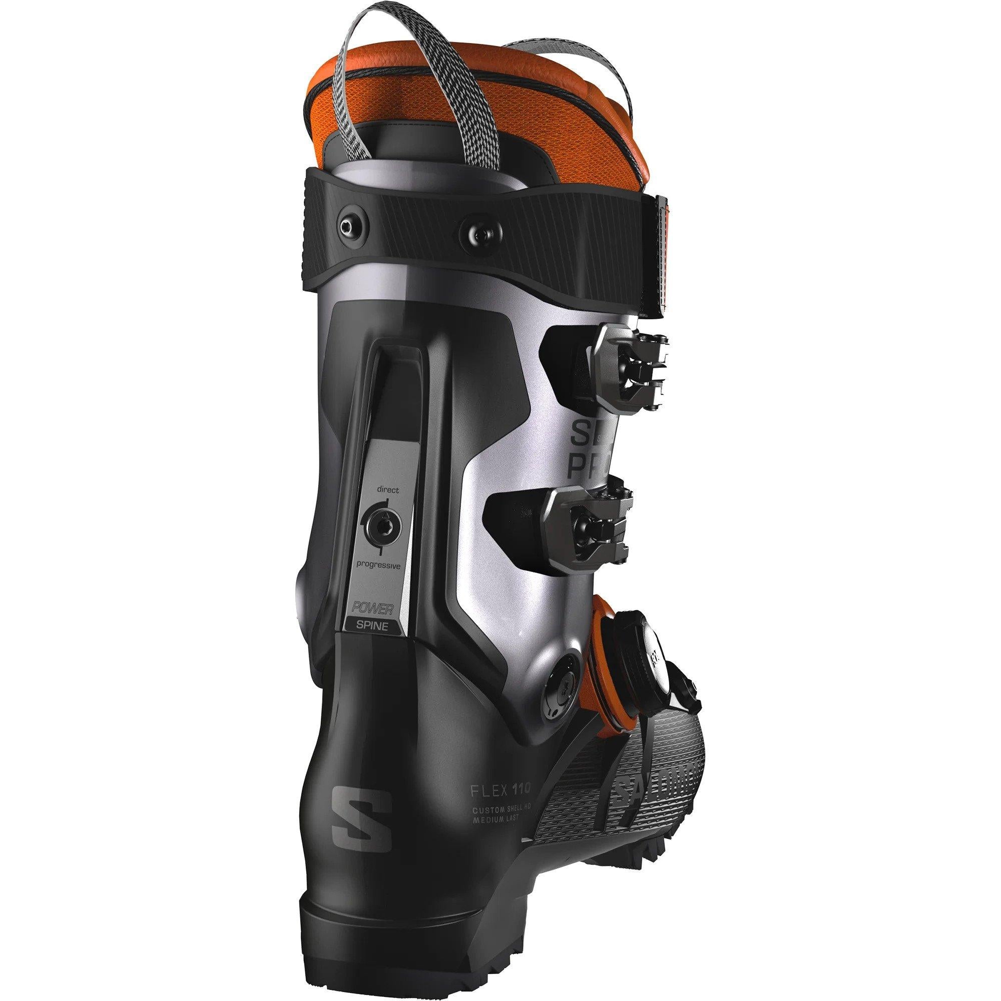 Men's S/Pro Supra BOA 110 Ski Boot - Black / Orange