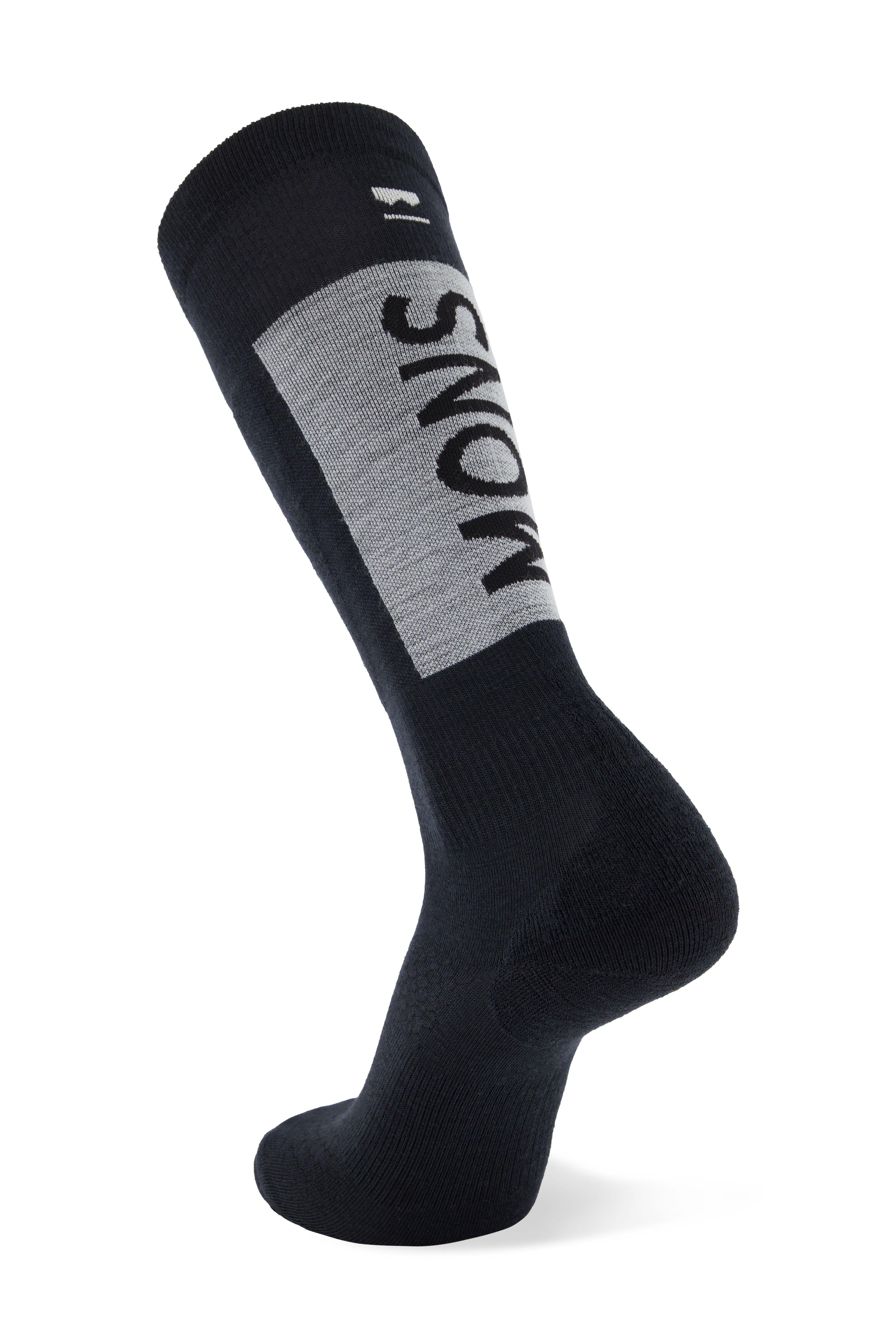 Atlas Merino Snow Sock - Black