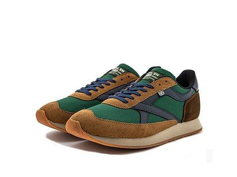 Men's Whirlwind Trainers - Navy/Brown/Green