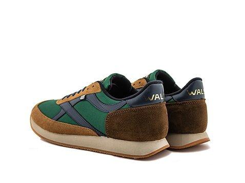 Men's Whirlwind Trainers - Navy/Brown/Green
