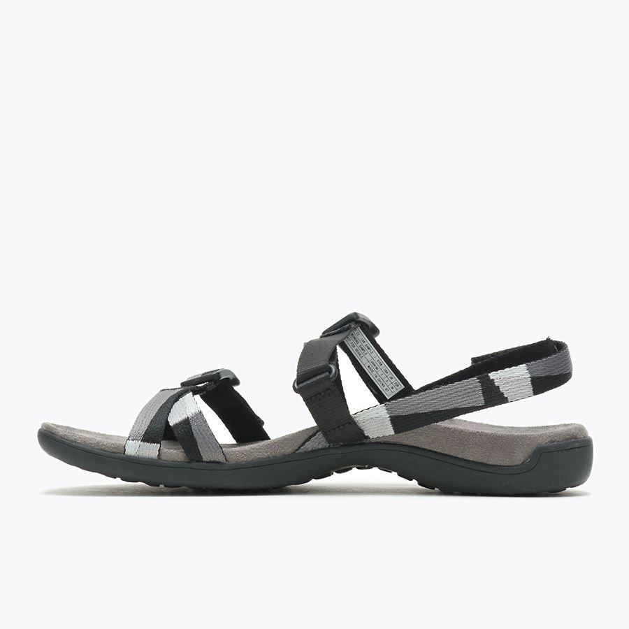 Women's District 3 Backstrap Web Sandals - Black