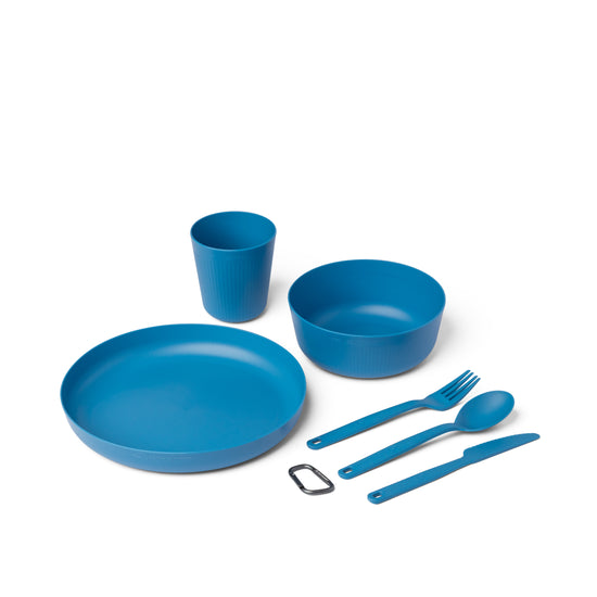 Camp Dinner Set (6 Piece) - Blue