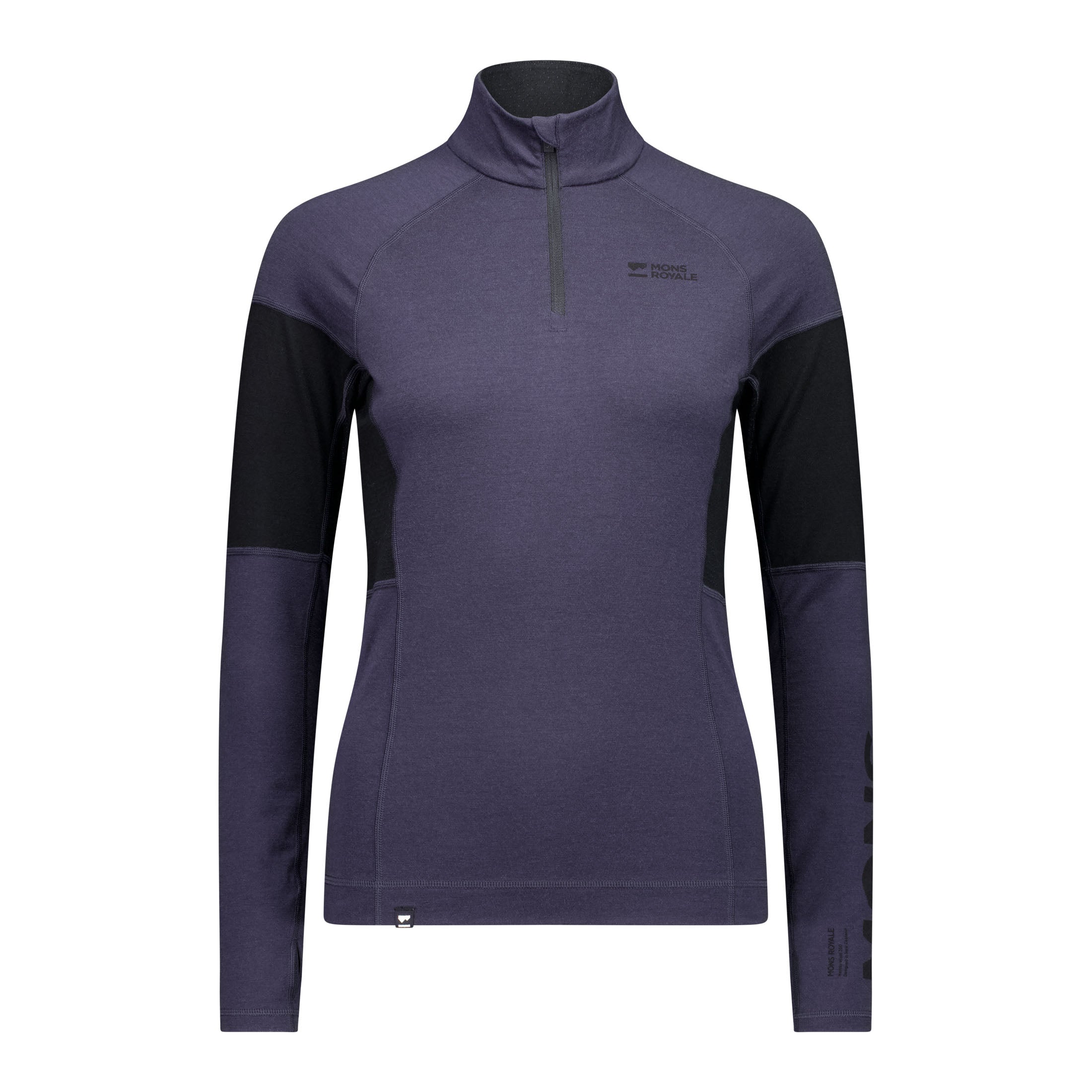 Women's Olympus Merino Base Layer 1/4 Zip - Grey