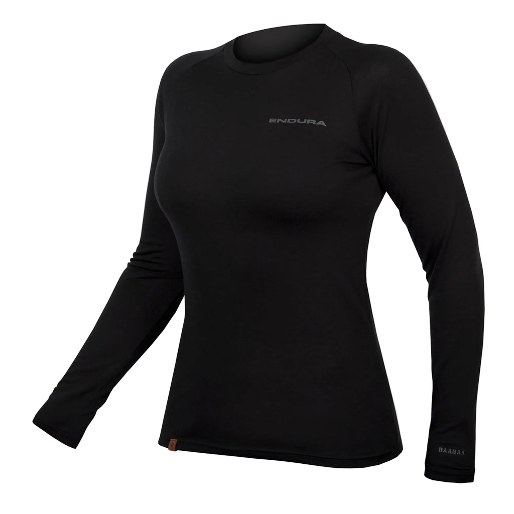 Women's BaaBaa Blend Long Sleeve Base Layer - Black