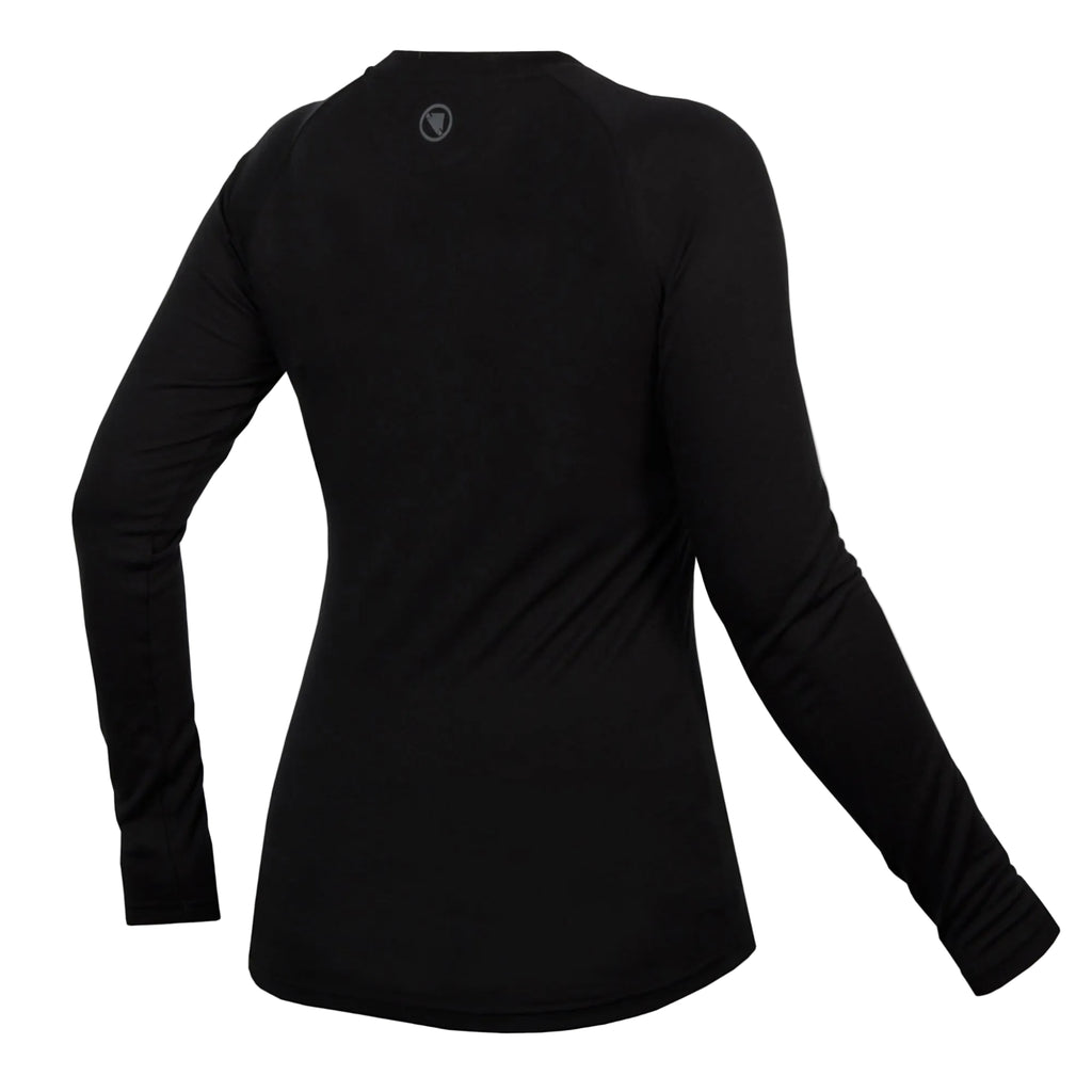 Women's BaaBaa Blend Long Sleeve Base Layer - Black
