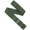 Green belt with a buckle on a white background