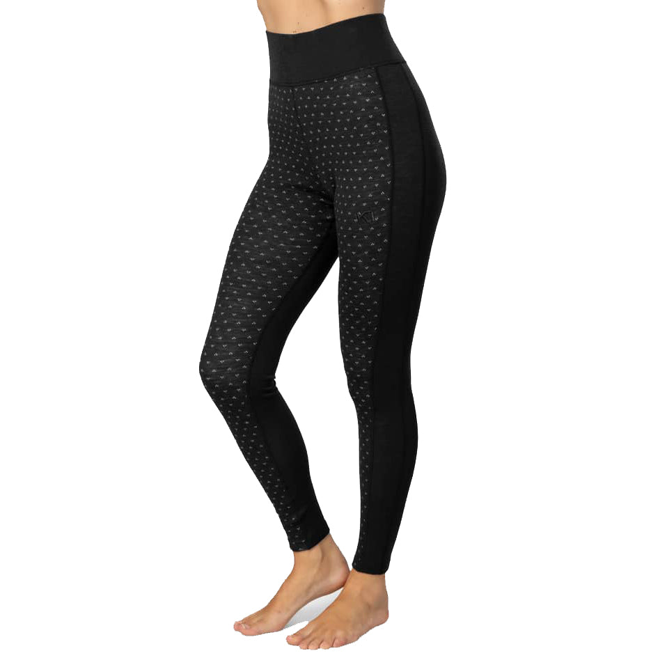 Vilma High Waist Base Layer Pants - Black