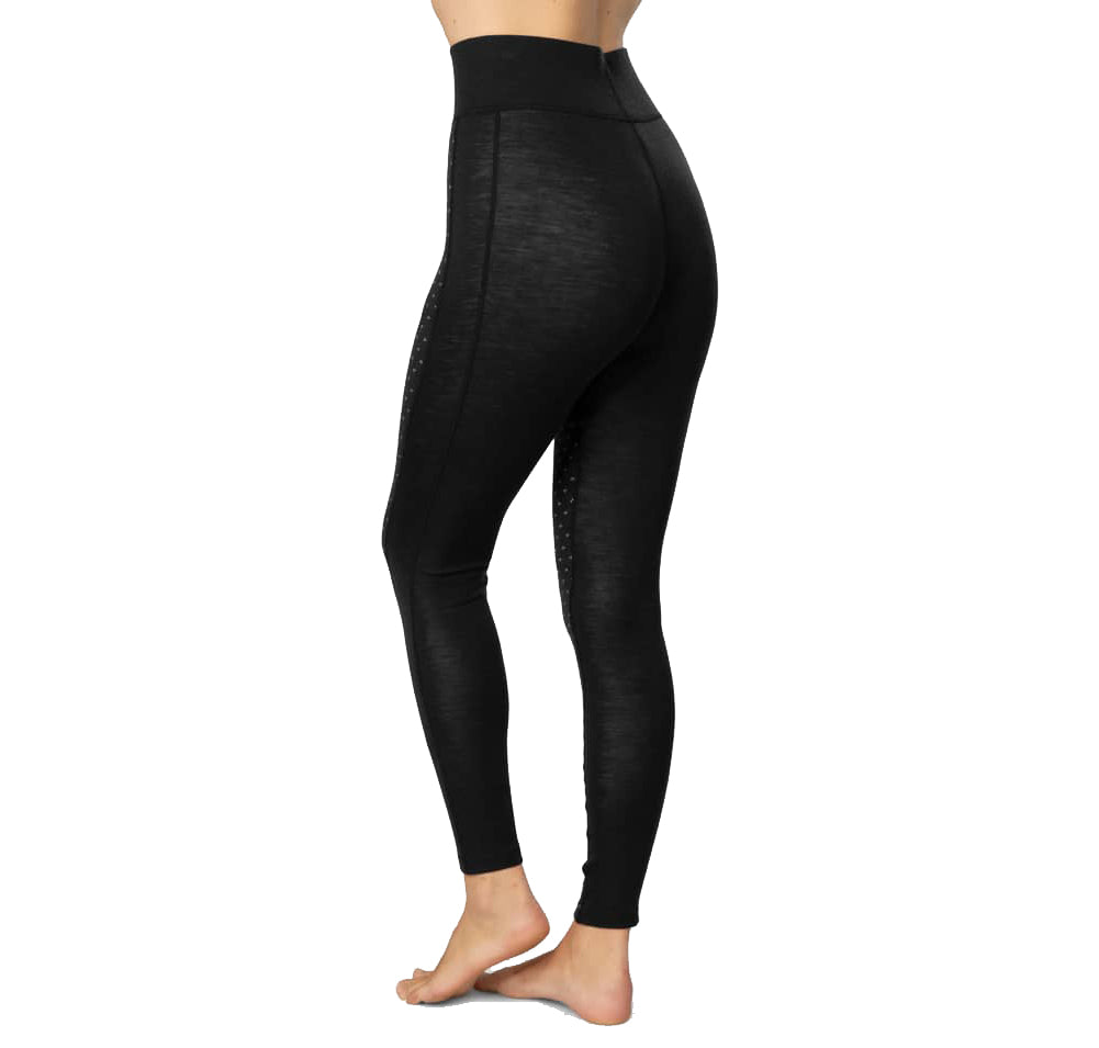 Vilma High Waist Base Layer Pants - Black