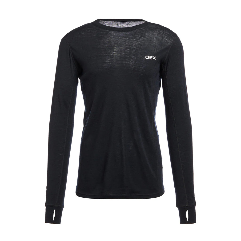 Men's Kelso Merino Long-Sleeve Base Layer - Black