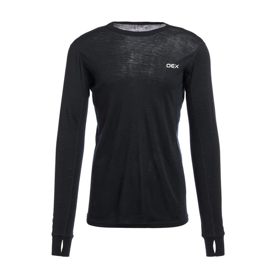 Men's Kelso Merino Long-Sleeve Base Layer - Black