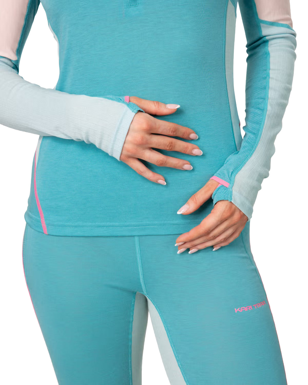 Women's Alma 1/2 Zip Base Layer Top - Blue