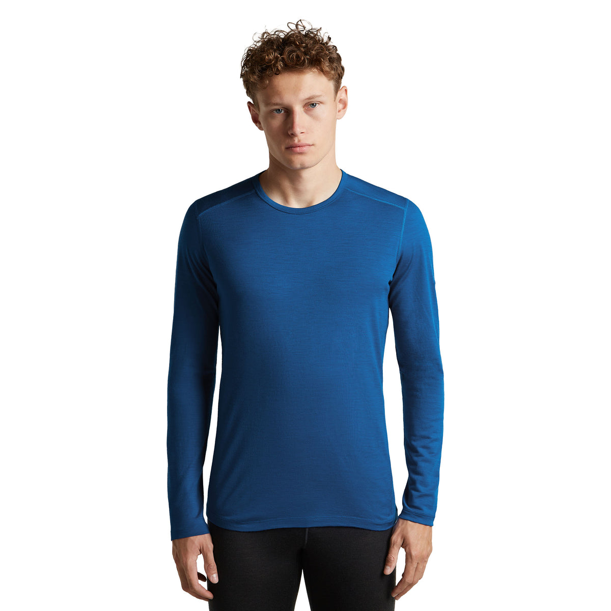 Men's 200 Oasis Long Sleeve Crewe Top - Blue