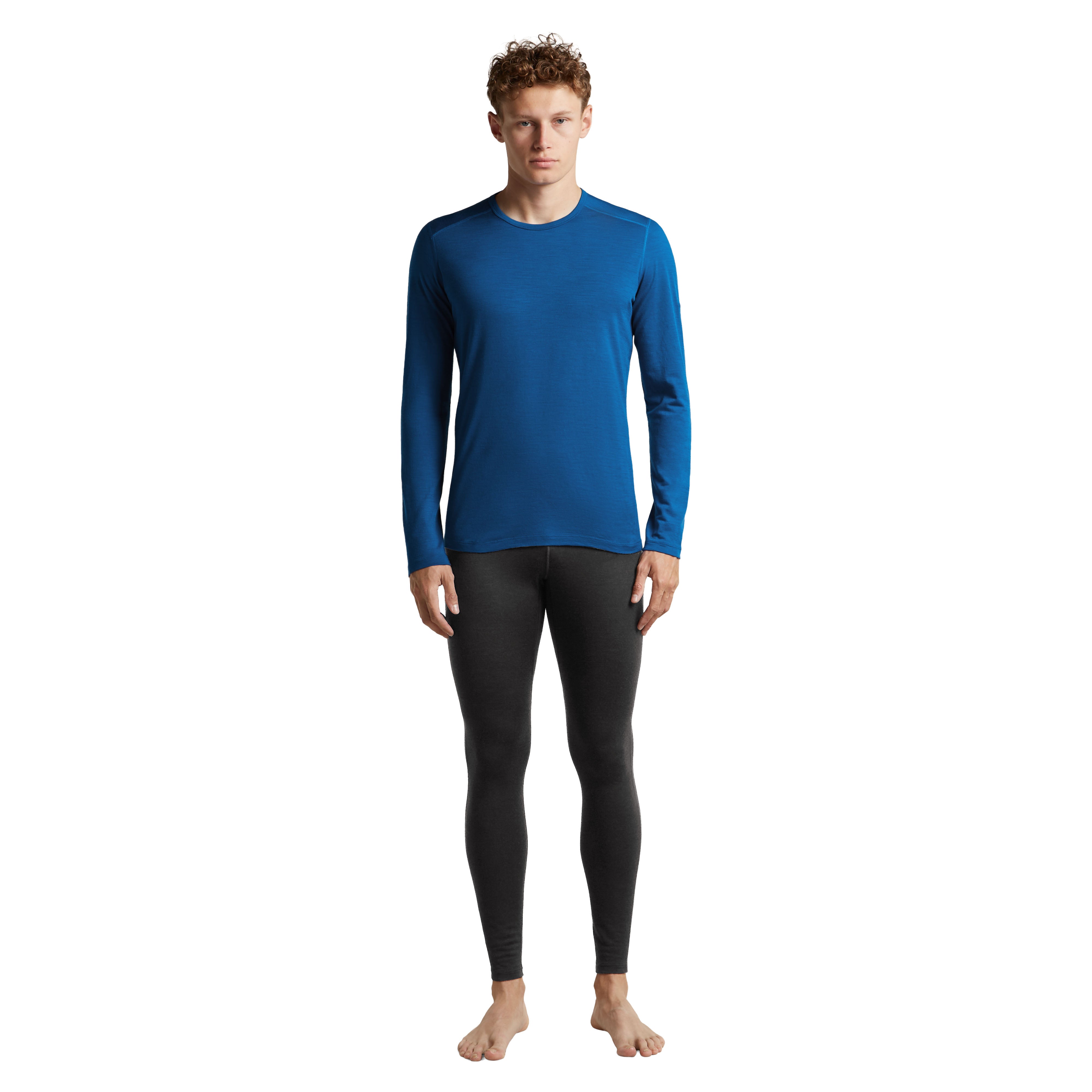 Men's 200 Oasis Long Sleeve Crewe Top - Blue