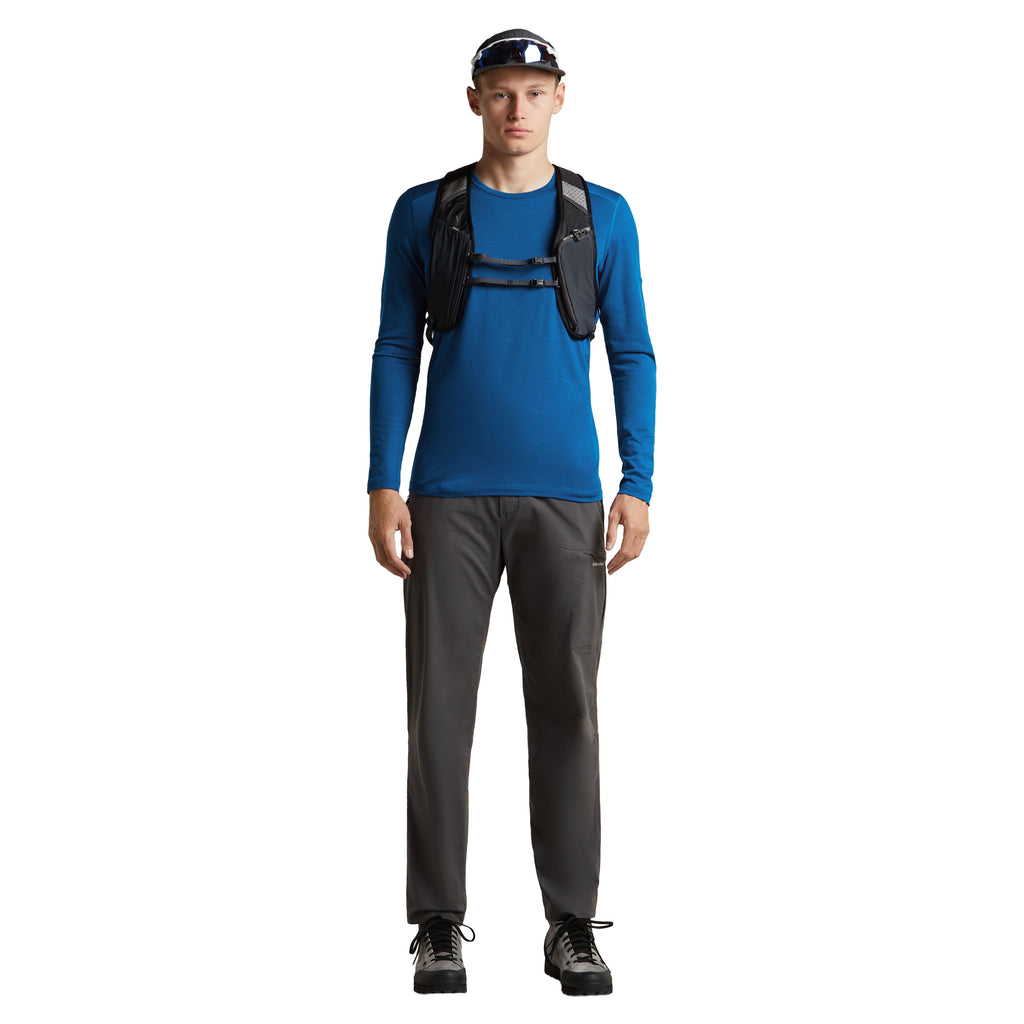 Men's 200 Oasis Long Sleeve Crewe Top - Blue