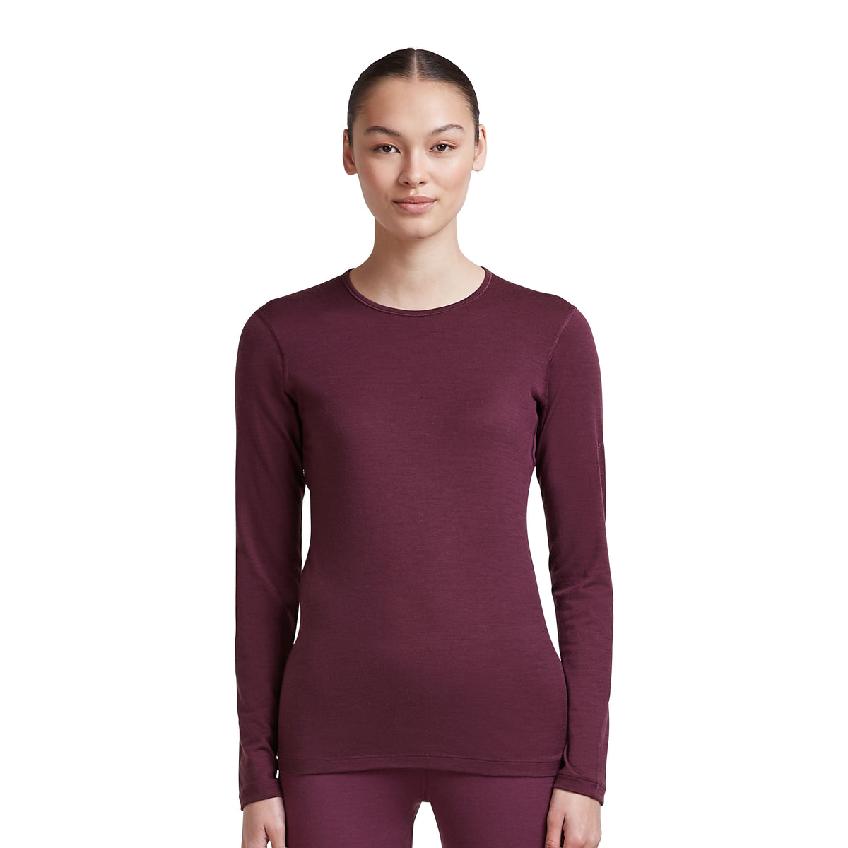 Women's 200 Oasis Long Sleeve Crewe Top - Purple