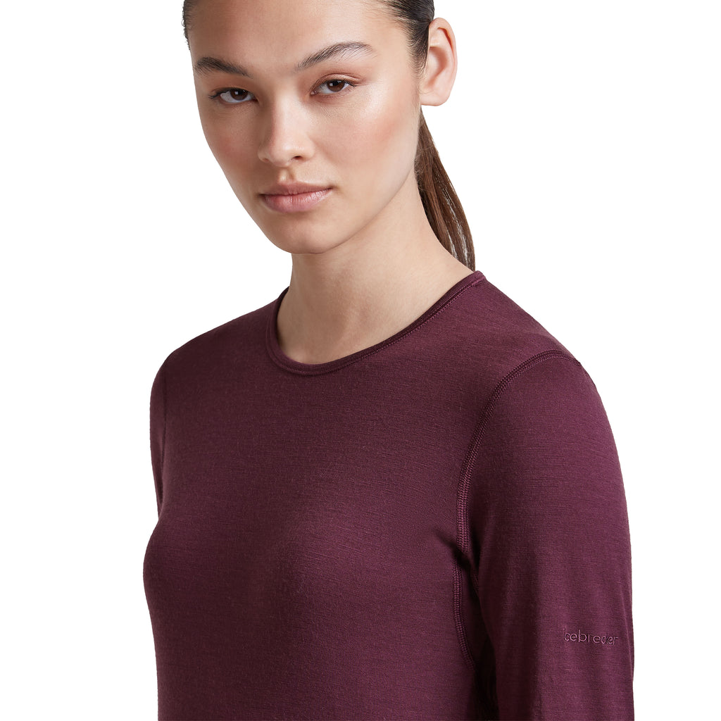 Women's 200 Oasis Long Sleeve Crewe Top - Purple