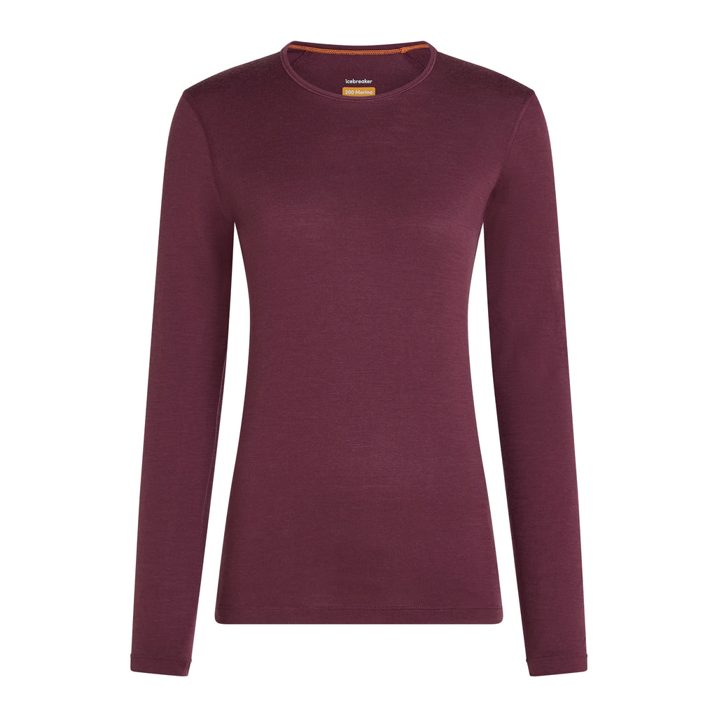 Women's 200 Oasis Long Sleeve Crewe Top - Purple