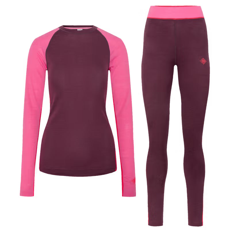 Women's Kaia Base Layer Set - Red / Pink
