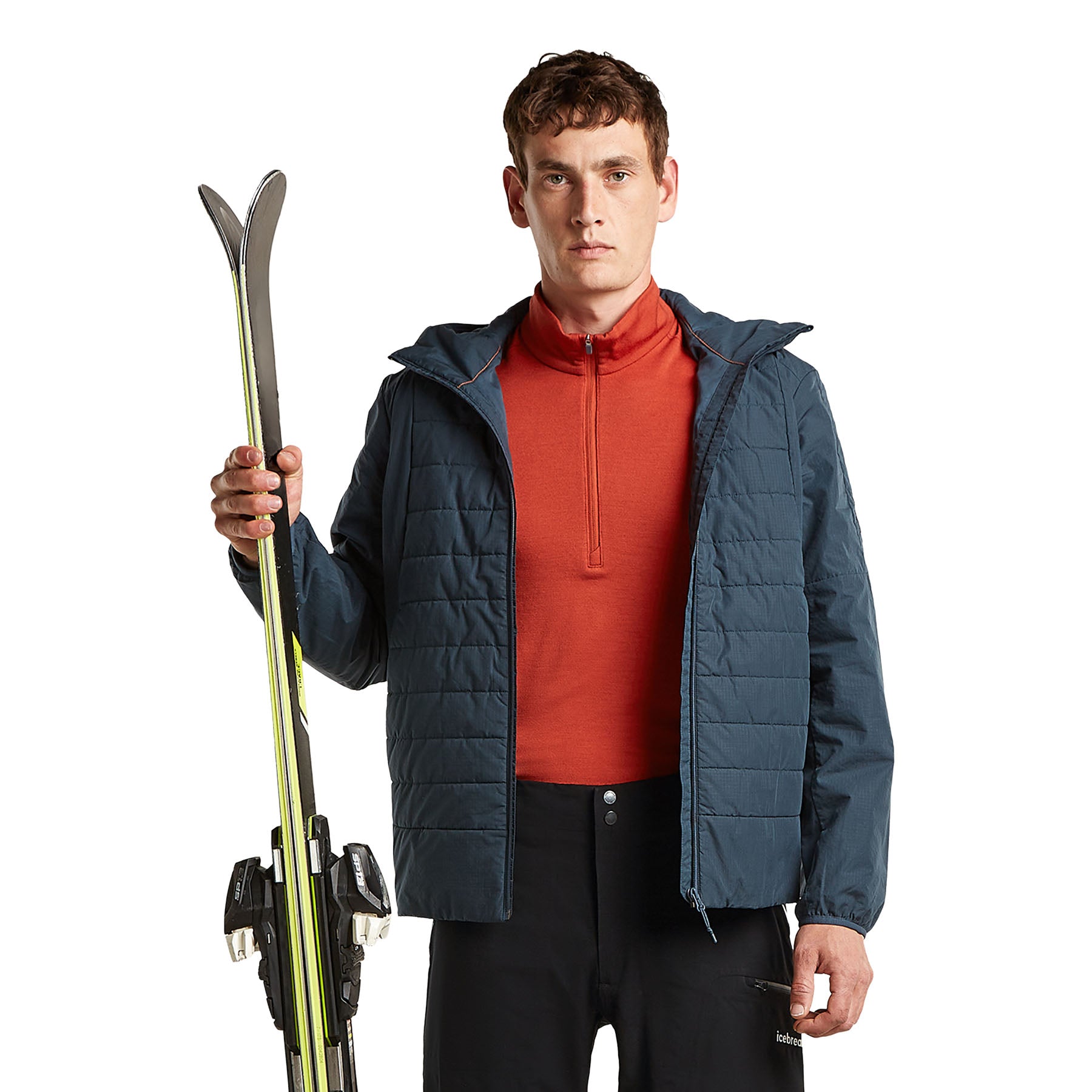 Men's 260 Tech Long Sleeve Half Zip - Red