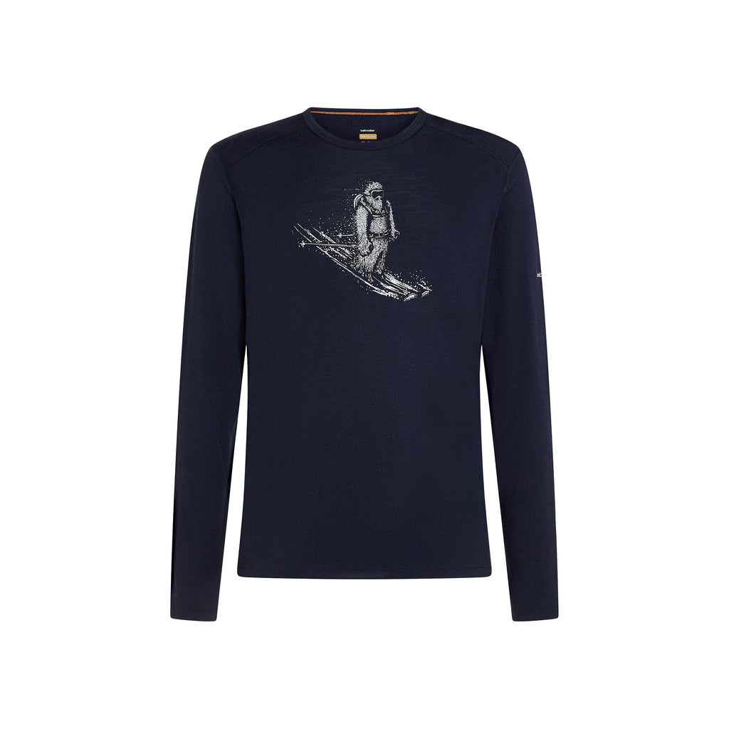 Men's 200 Oasis Long Sleeve Crewe Top - Navy