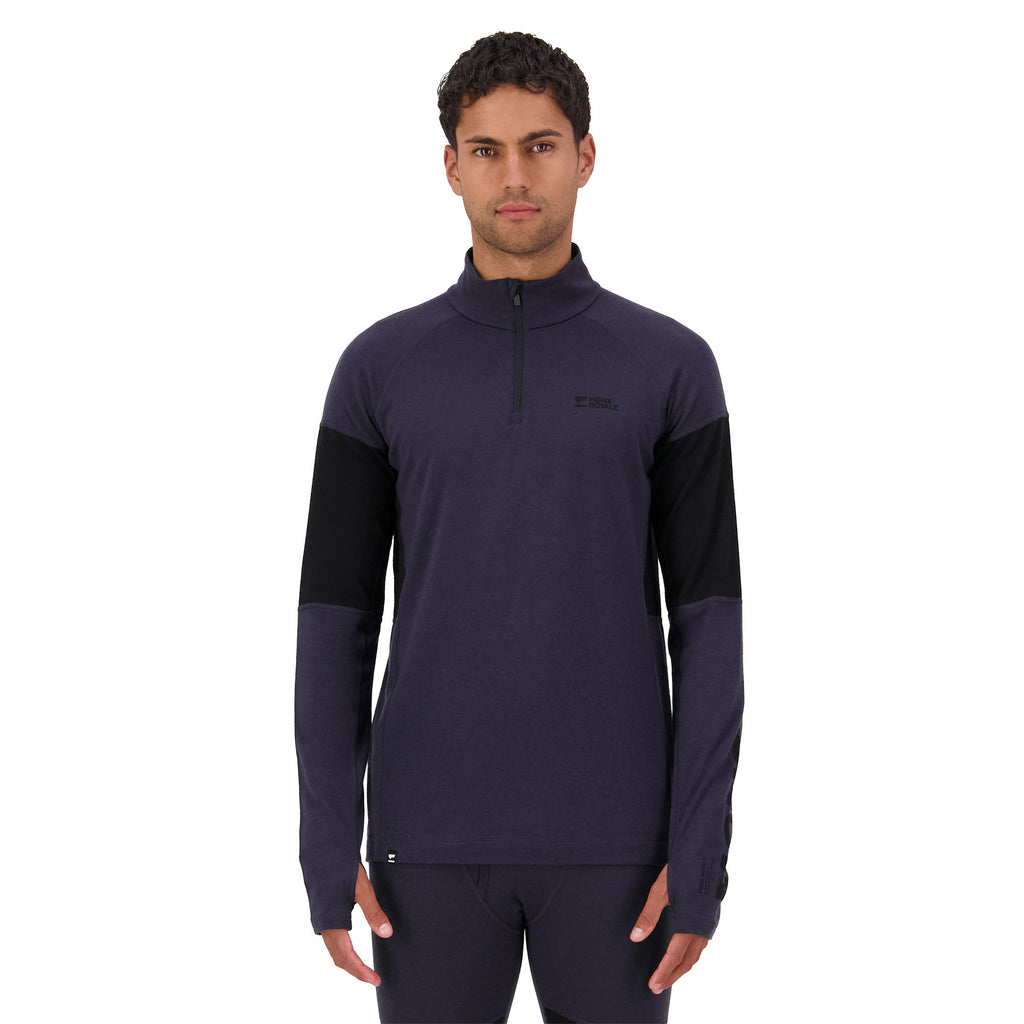 Men's Olympus Merino Base Layer 1/4 Zip - Grey