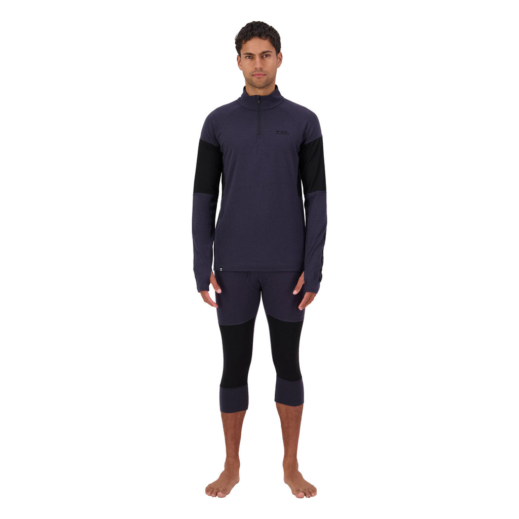 Men's Olympus Merino Base Layer 1/4 Zip - Grey