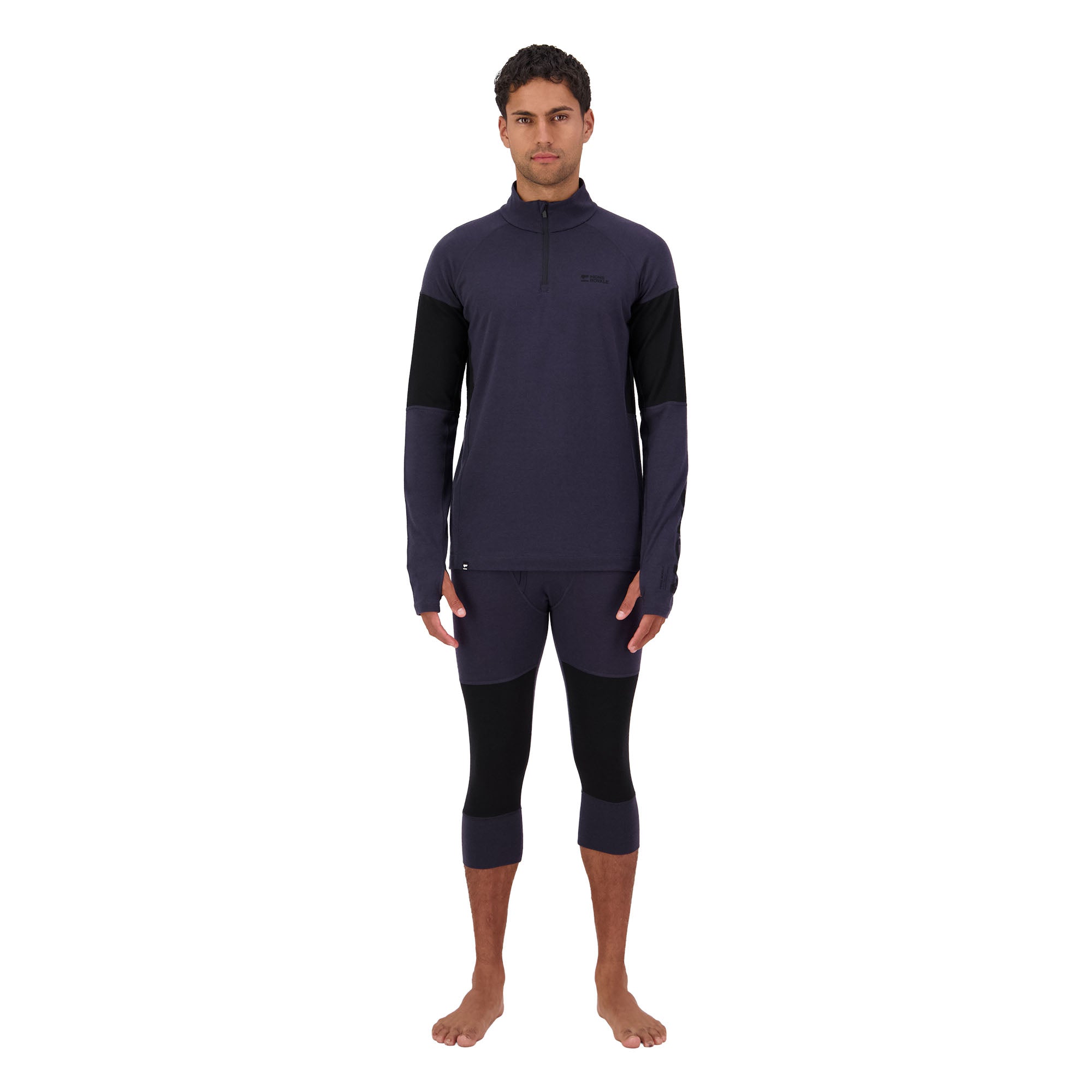 Men's Olympus Merino Base Layer 1/4 Zip - Grey