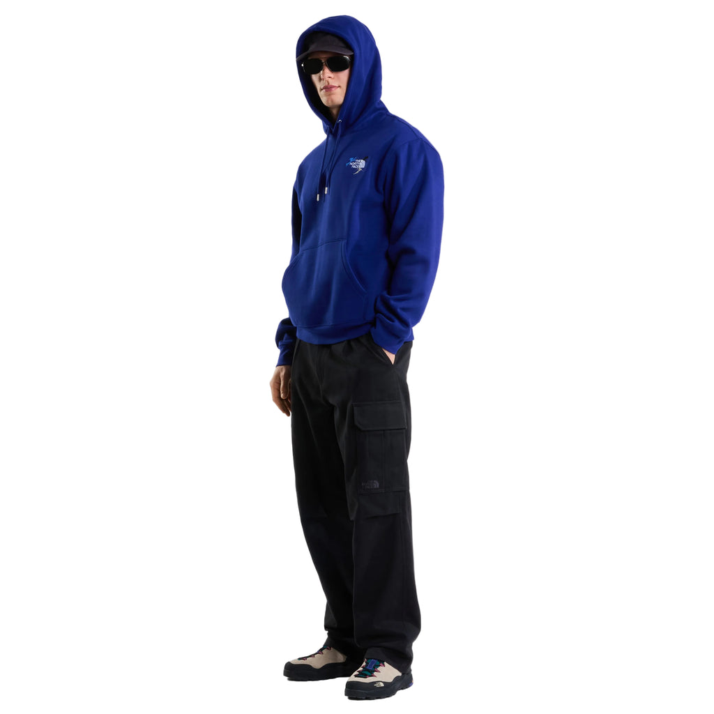 Unisex Off Piste Embro Relaxed Hoodie - Blue