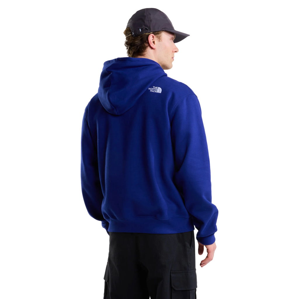 Unisex Off Piste Embro Relaxed Hoodie - Blue