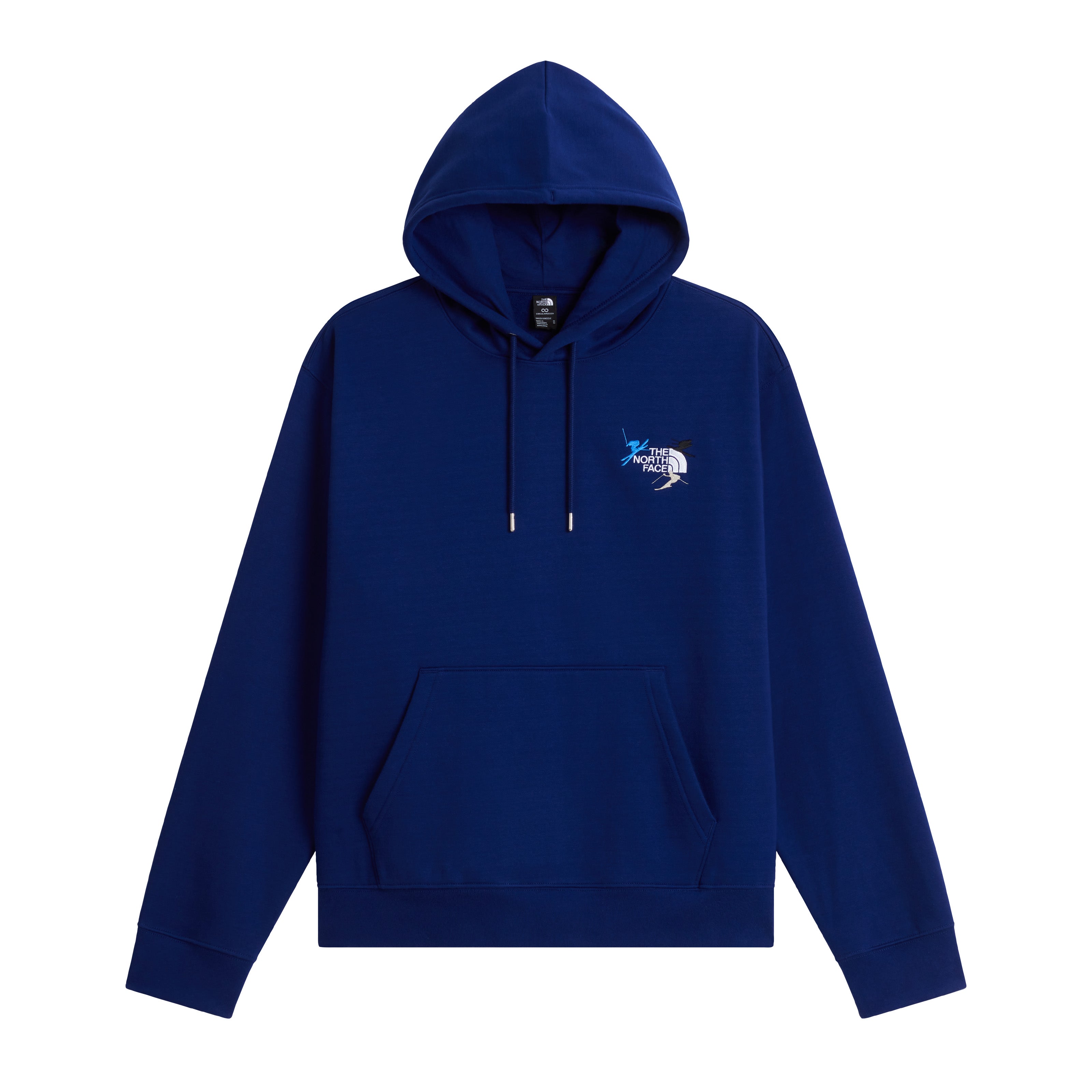 Unisex Off Piste Embro Relaxed Hoodie - Blue