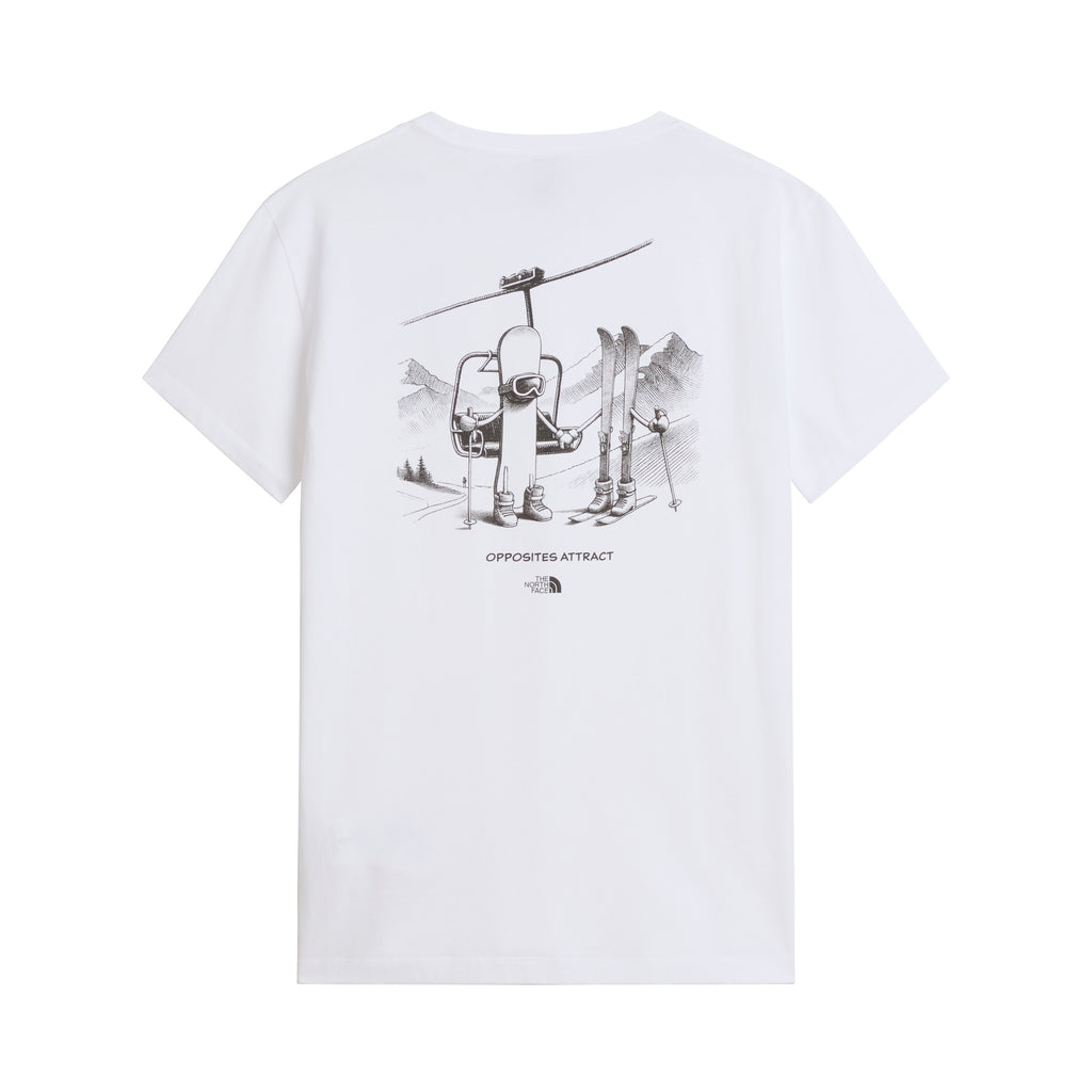 Unisex Opposites Attract Relaxed T-Shirt - White
