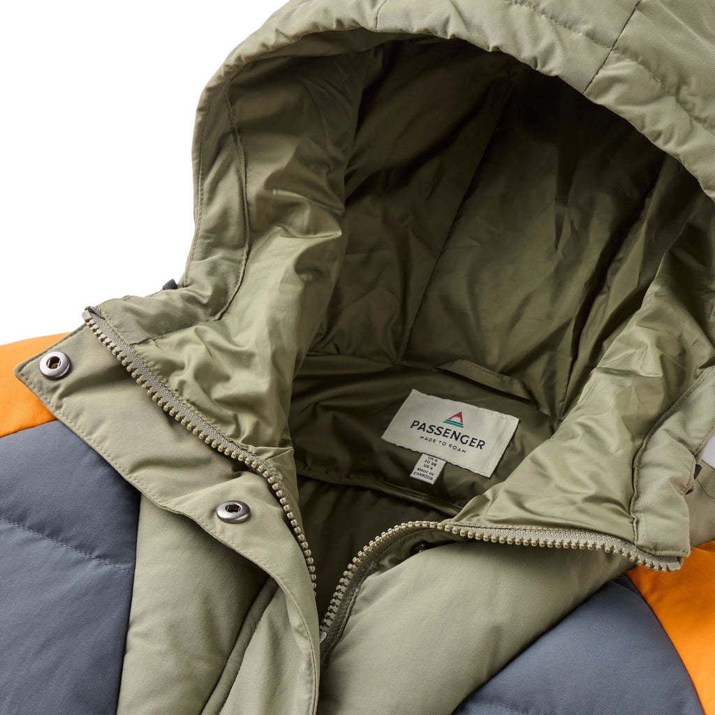 Women's Ocean Heavyweight Insulated 1/2 Zip Jacket - Grey / Orange