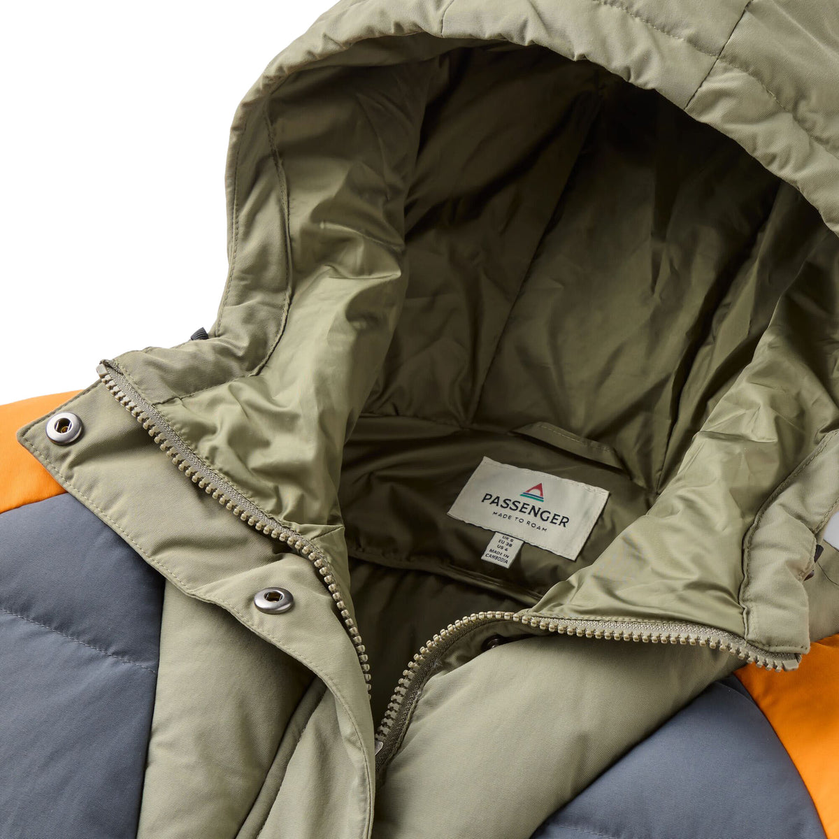 Women's Ocean Heavyweight Insulated 1/2 Zip Jacket - Grey / Orange