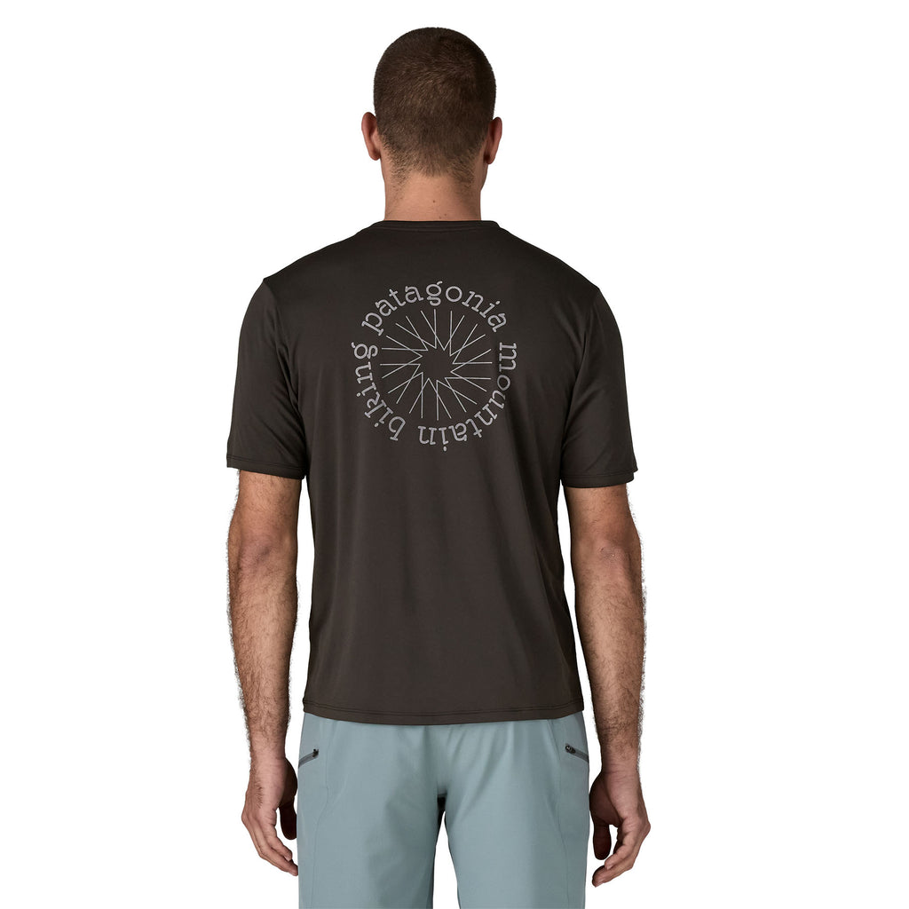 Men's Capilene® Cool Daily Graphic T-Shirt - Spokes Stencil / Black