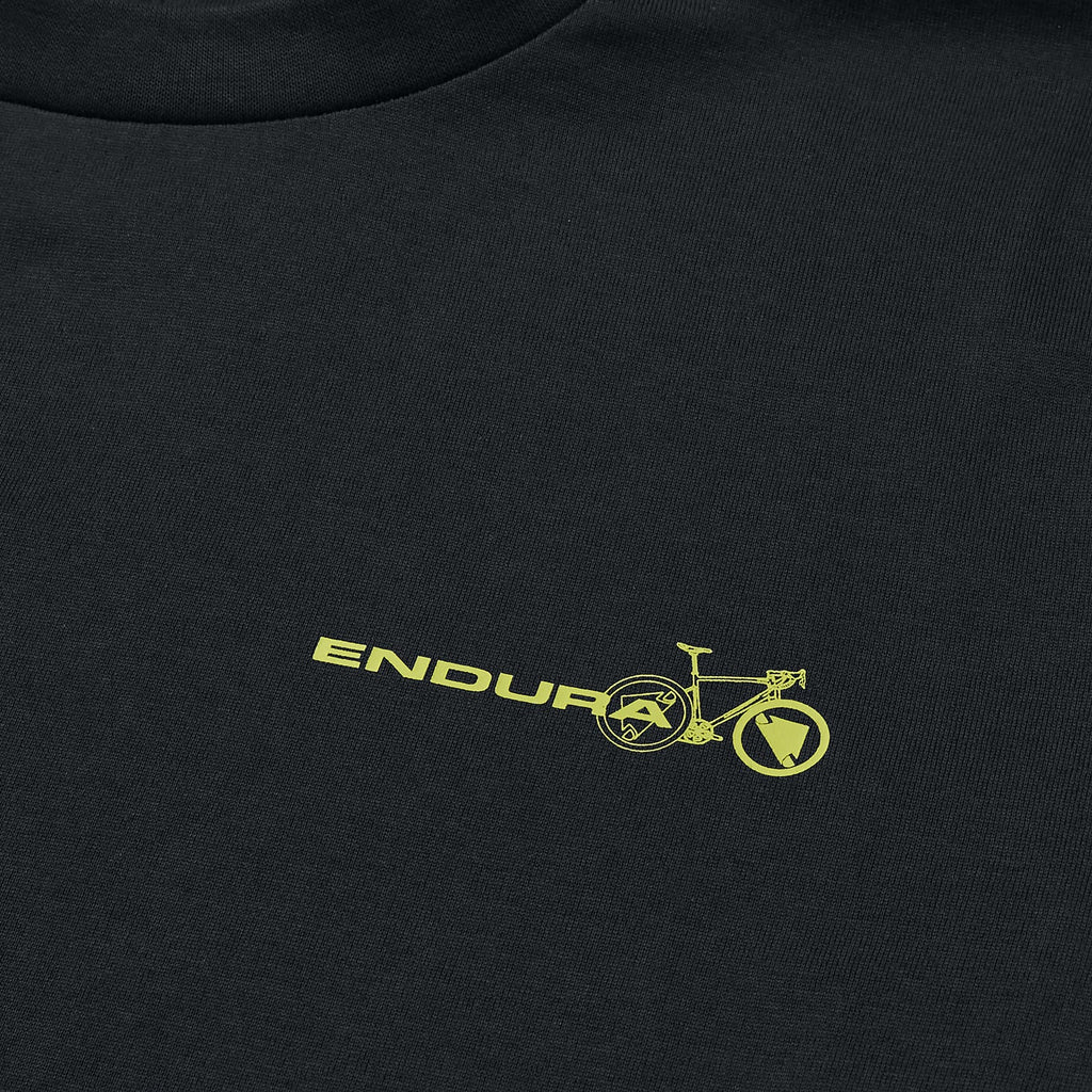 Unisex Pedal Power Graphic T-Shirt - Grey