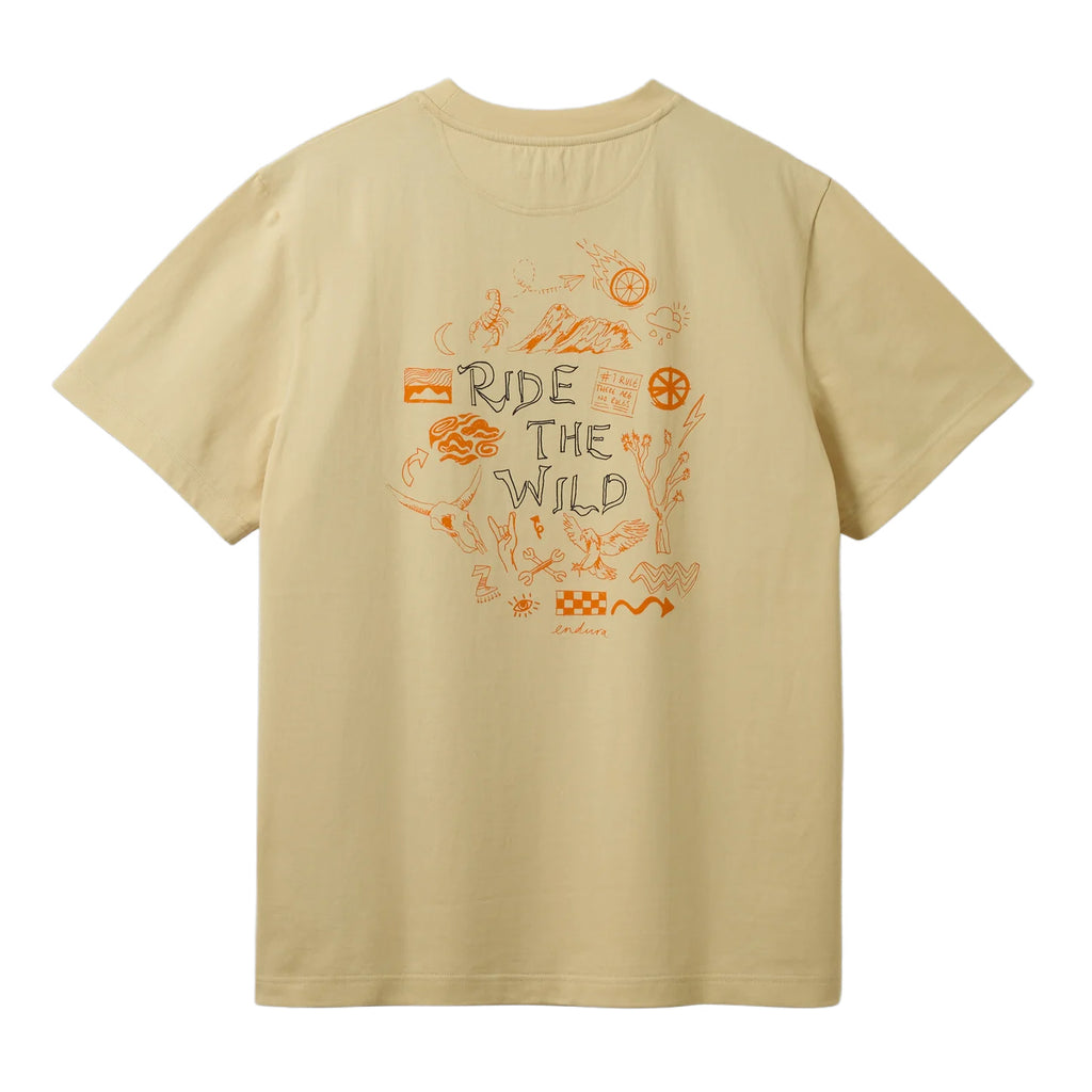 Unisex Ride The Wild Graphic T-Shirt - Cream