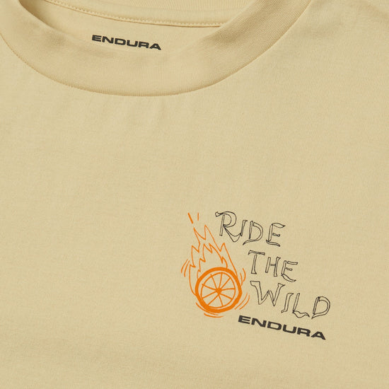 Unisex Ride The Wild Graphic T-Shirt - Cream