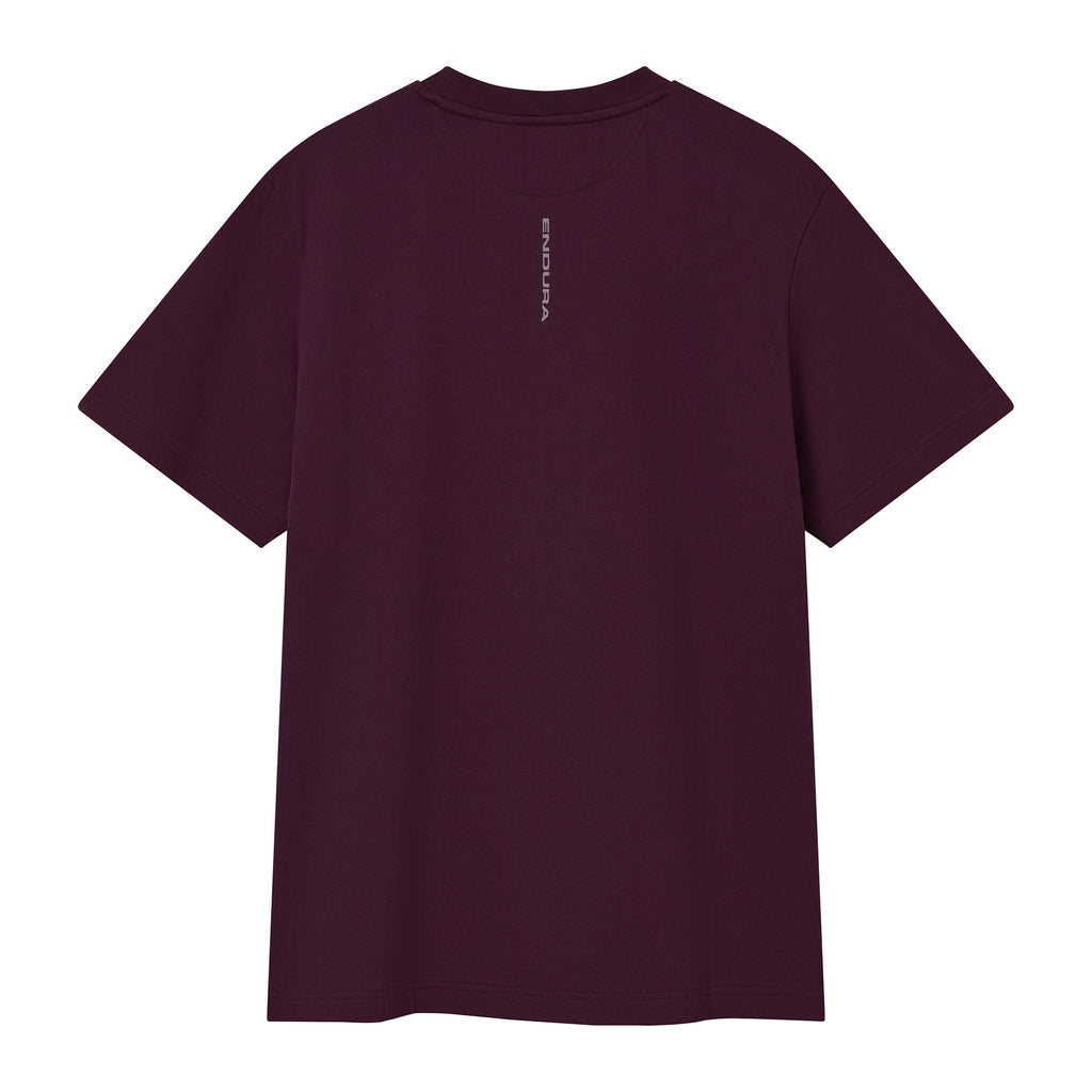 Unisex Stacked Logo Graphic T-Shirts - Purple